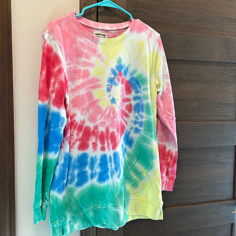 Medium Lands End Tie Dye Sweatshirt